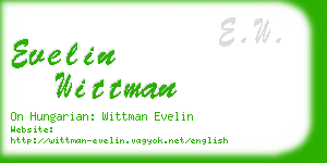 evelin wittman business card